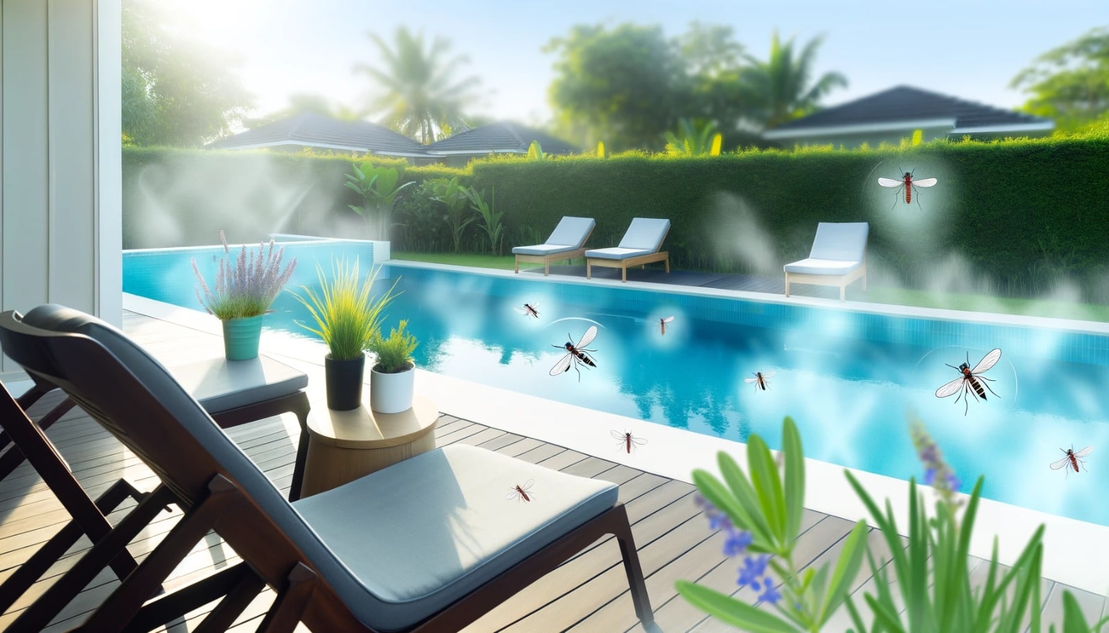 kill mosquitoes in pool