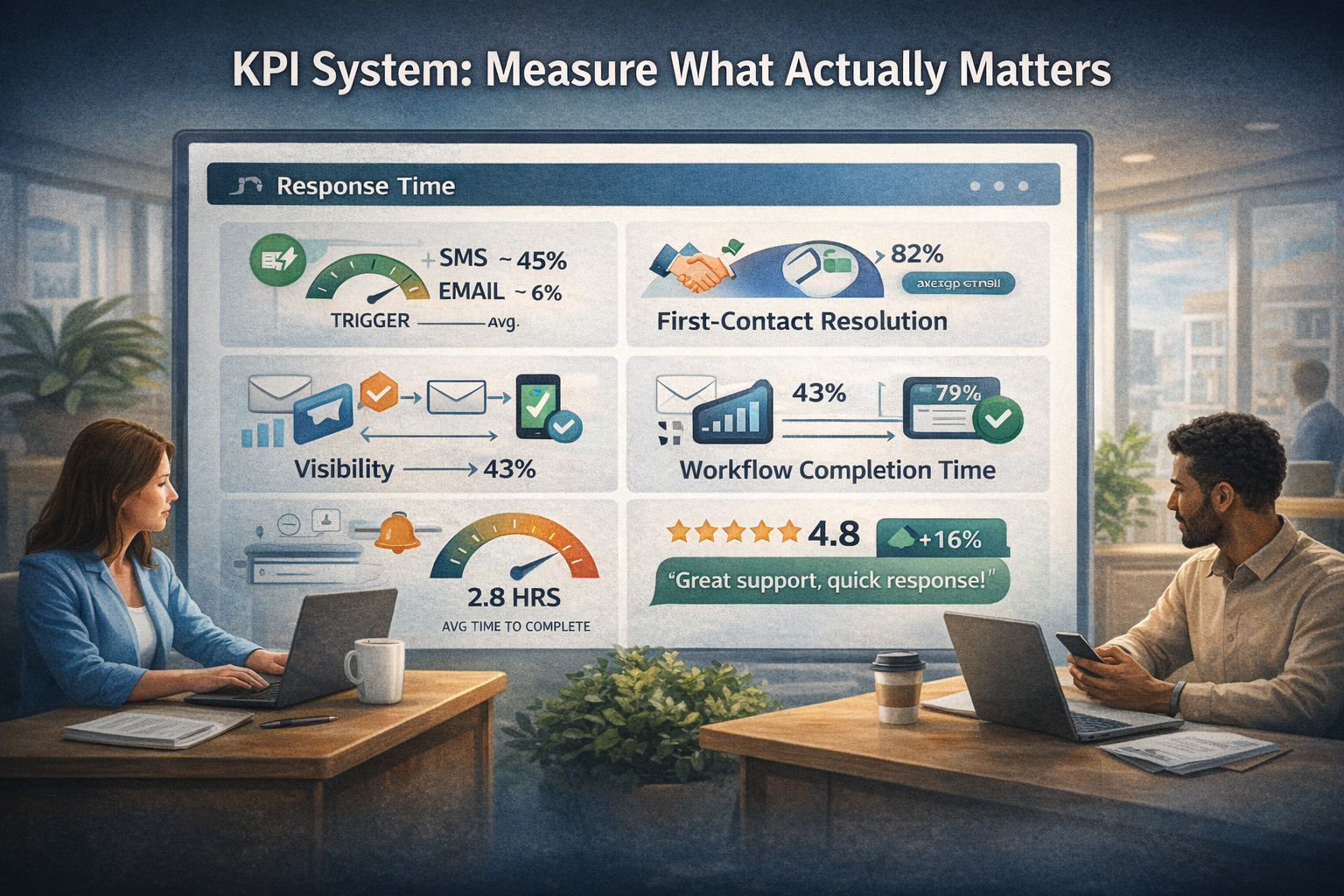 automating resident communication KPI system